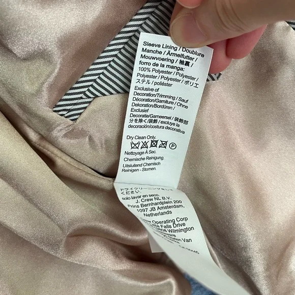 J. Crew Frances Lady Jacket in Maritime Tweed - Pale Seascape - Picture 7 of 7